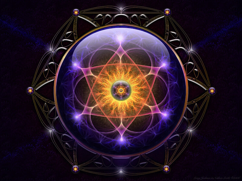 Fractal Star Mandala — Purple, Mystical