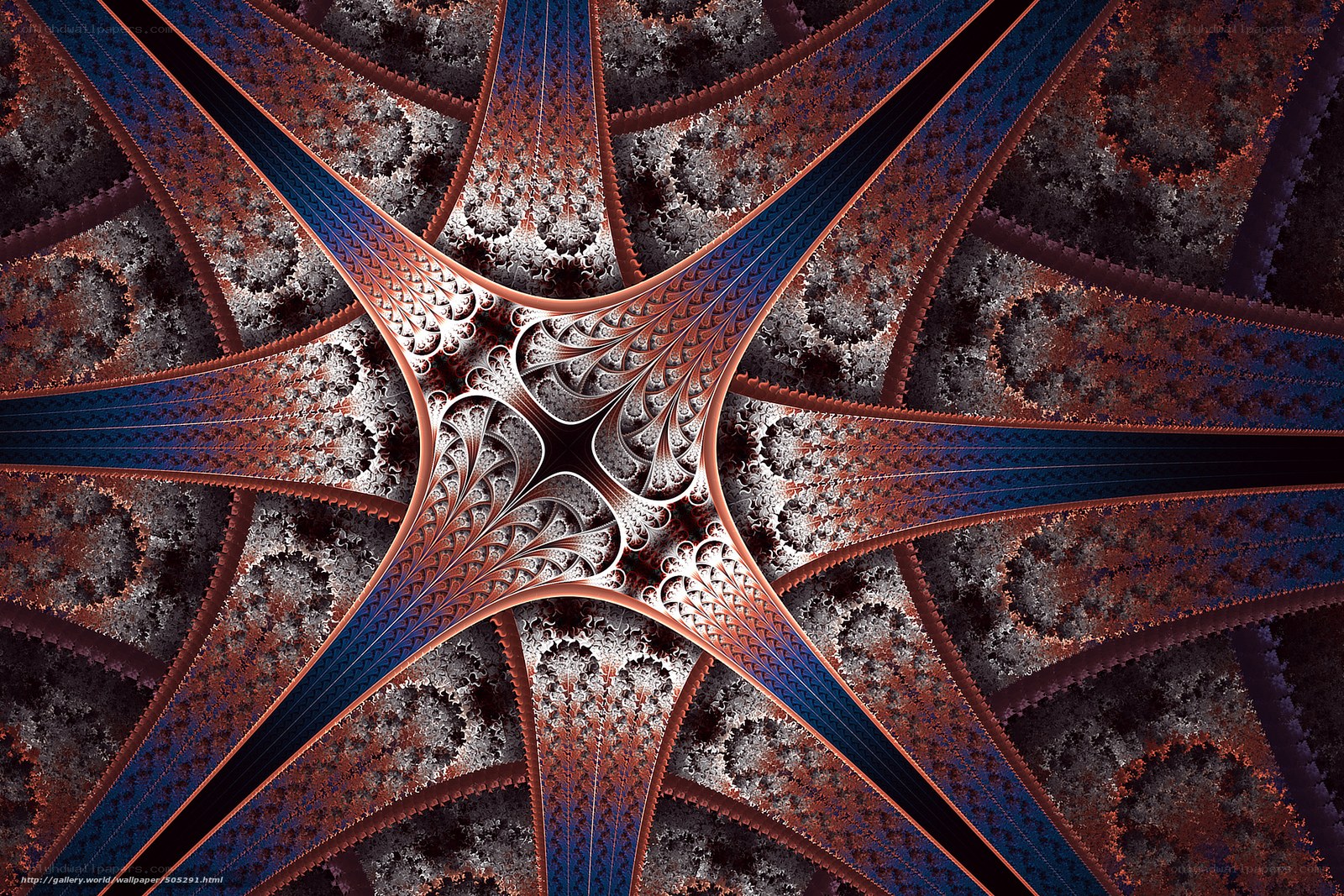 Fractal star pattern