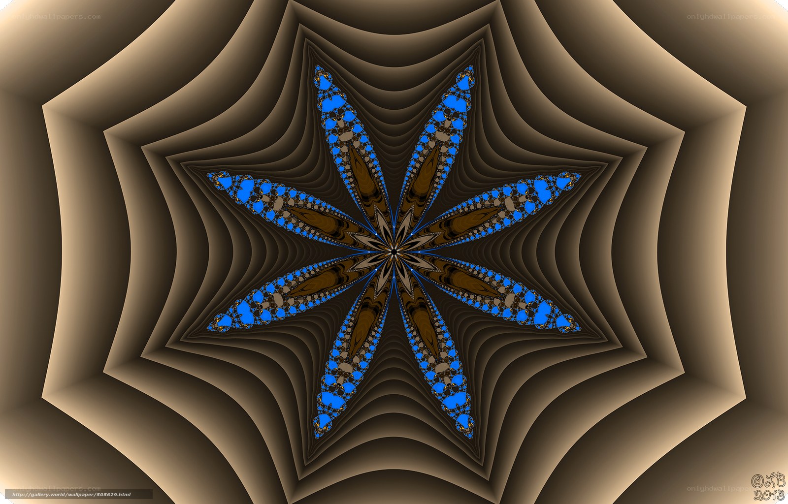 Fractal star pattern