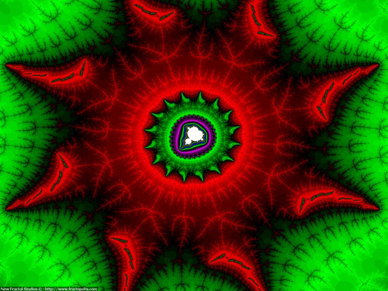 Fractal star pattern