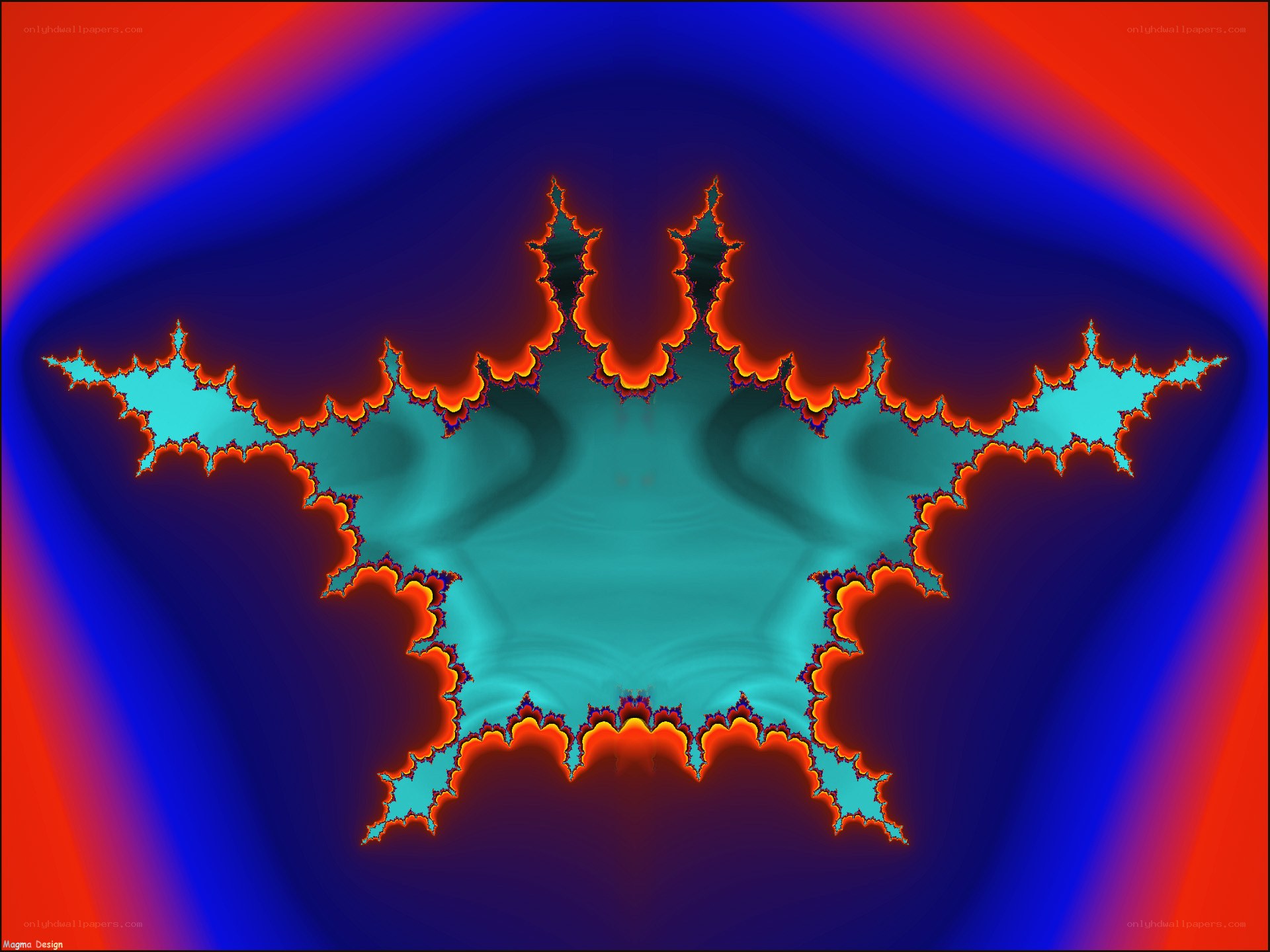 Fractal star pattern
