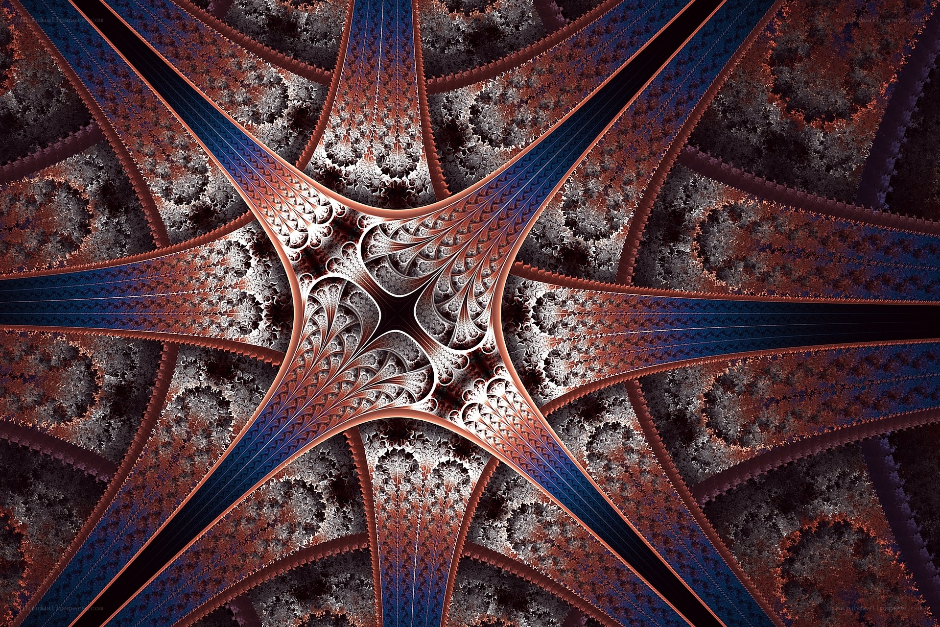 Fractal star pattern