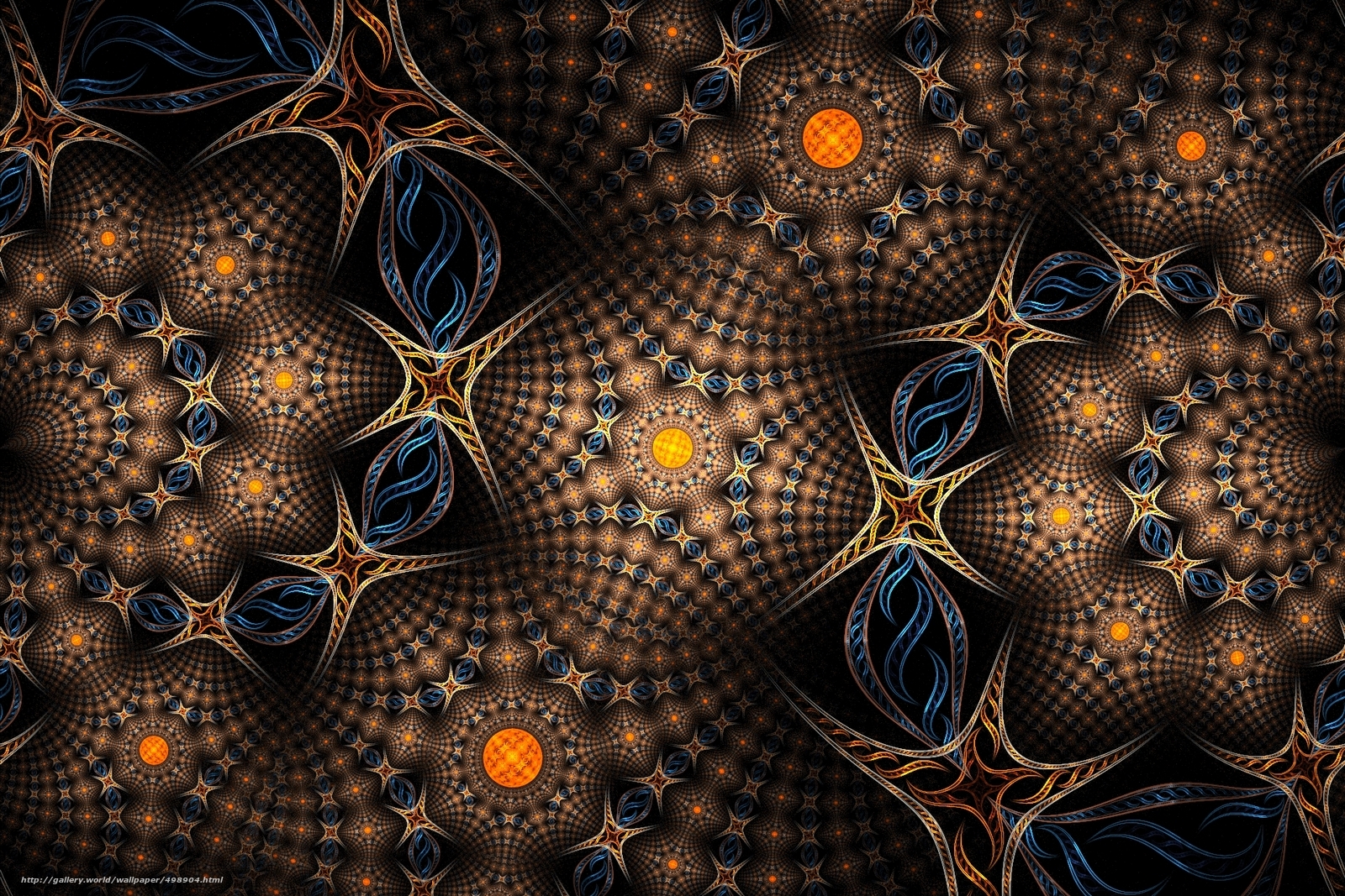 Fractal star pattern