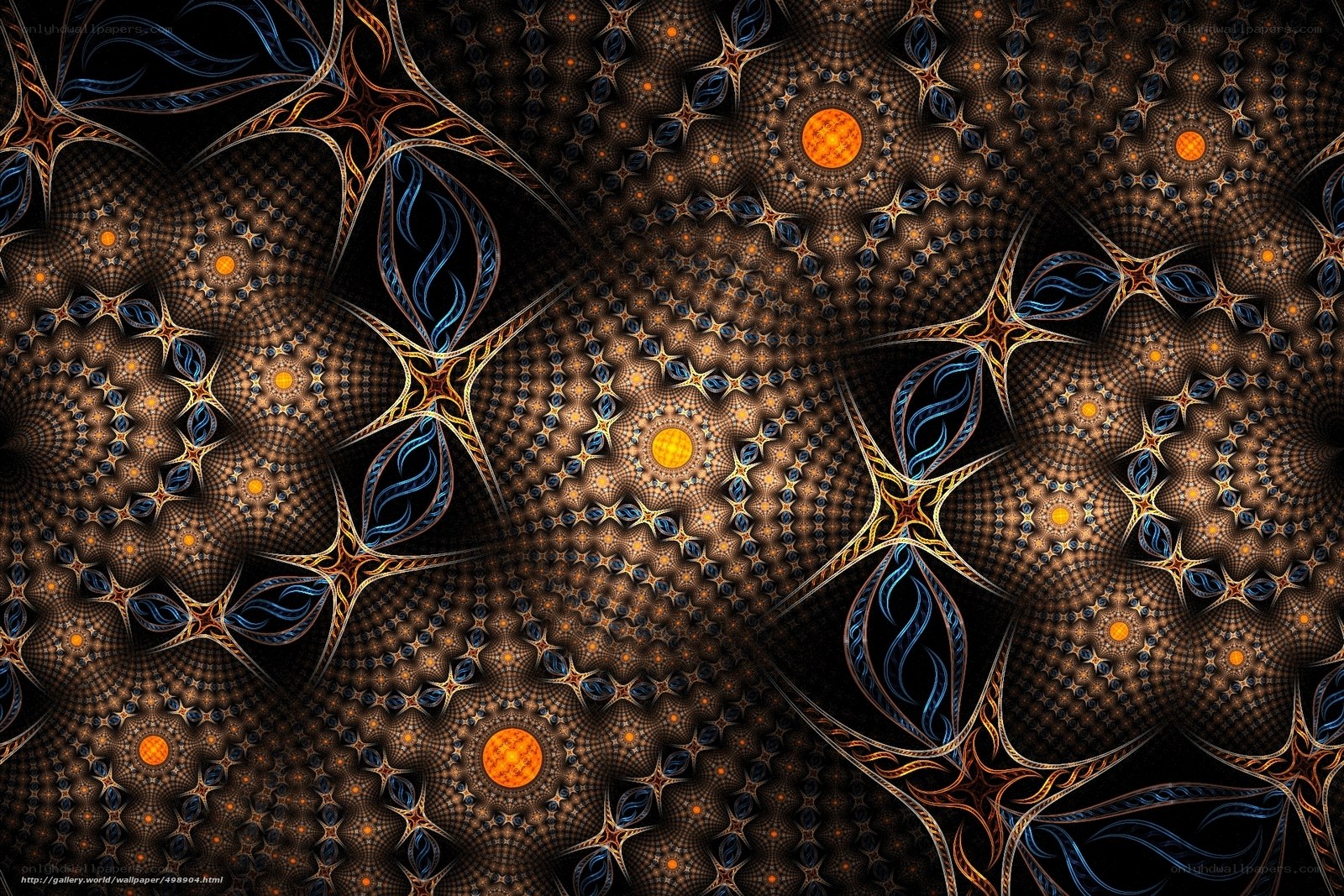 Fractal star pattern