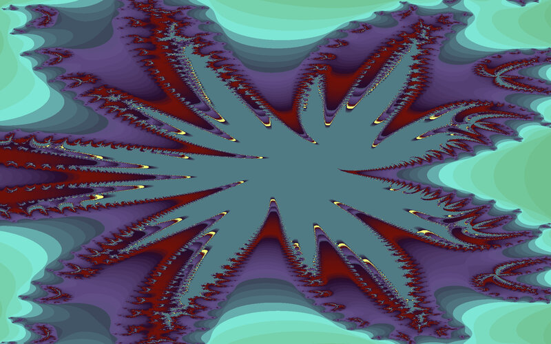 Fractal Star Pattern — Purple, Hypnotic, Abstract, Spikes
