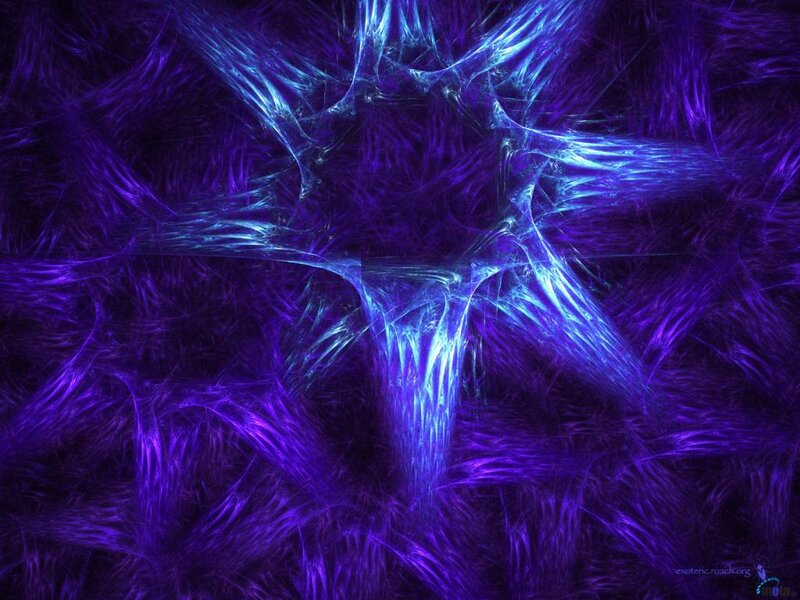 Fractal Star Pattern — Purple