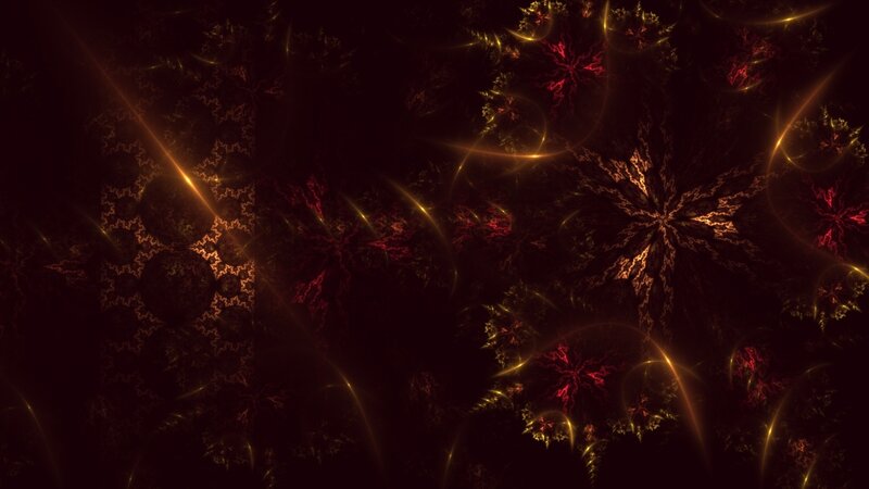 Fractal Star Patterns — Black, Dramatic
