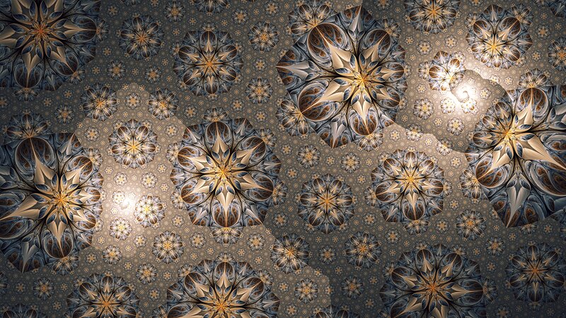 Fractal Star Patterns — Gray