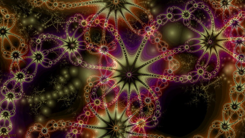 Fractal Star Patterns — Purple