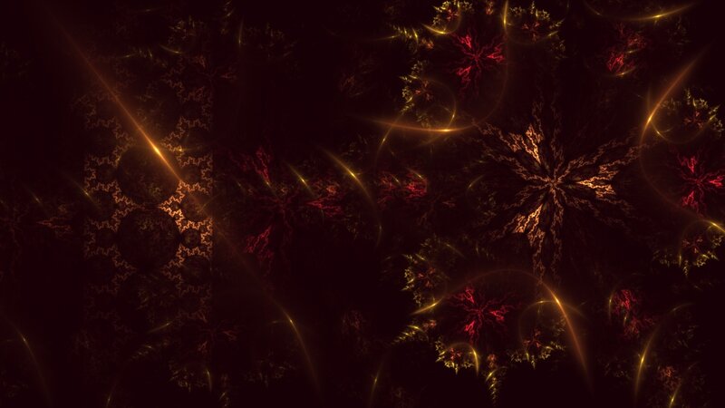 Fractal Star Patterns — Red