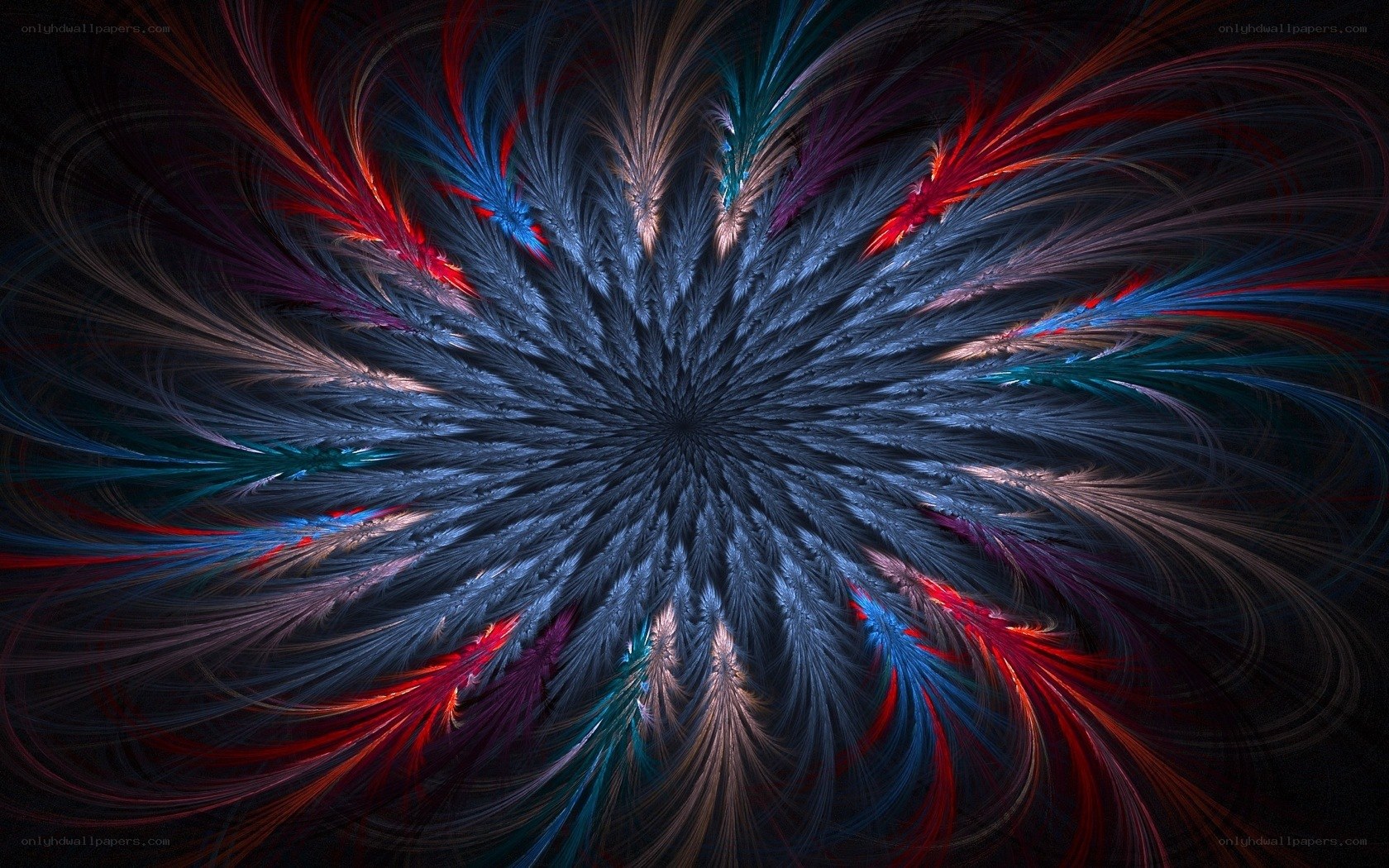 Fractal starburst pattern