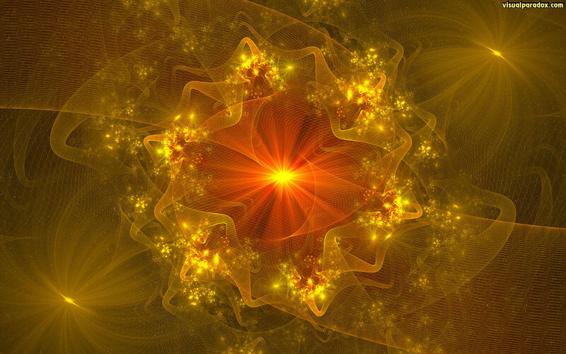 Fractal starburst pattern