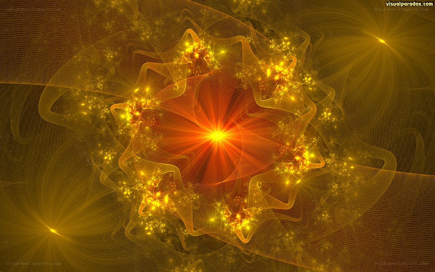 Fractal starburst pattern
