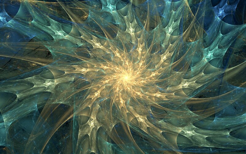 Fractal starburst pattern