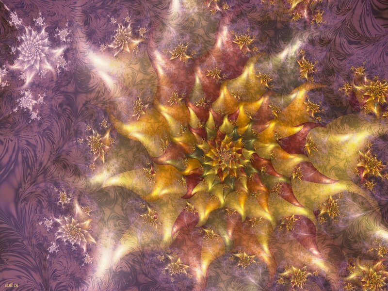Fractal starburst pattern