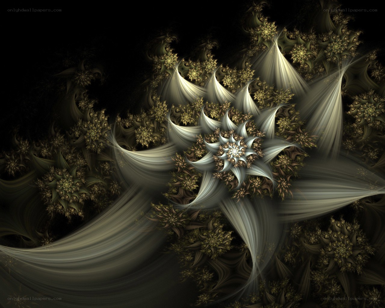 Fractal starburst pattern