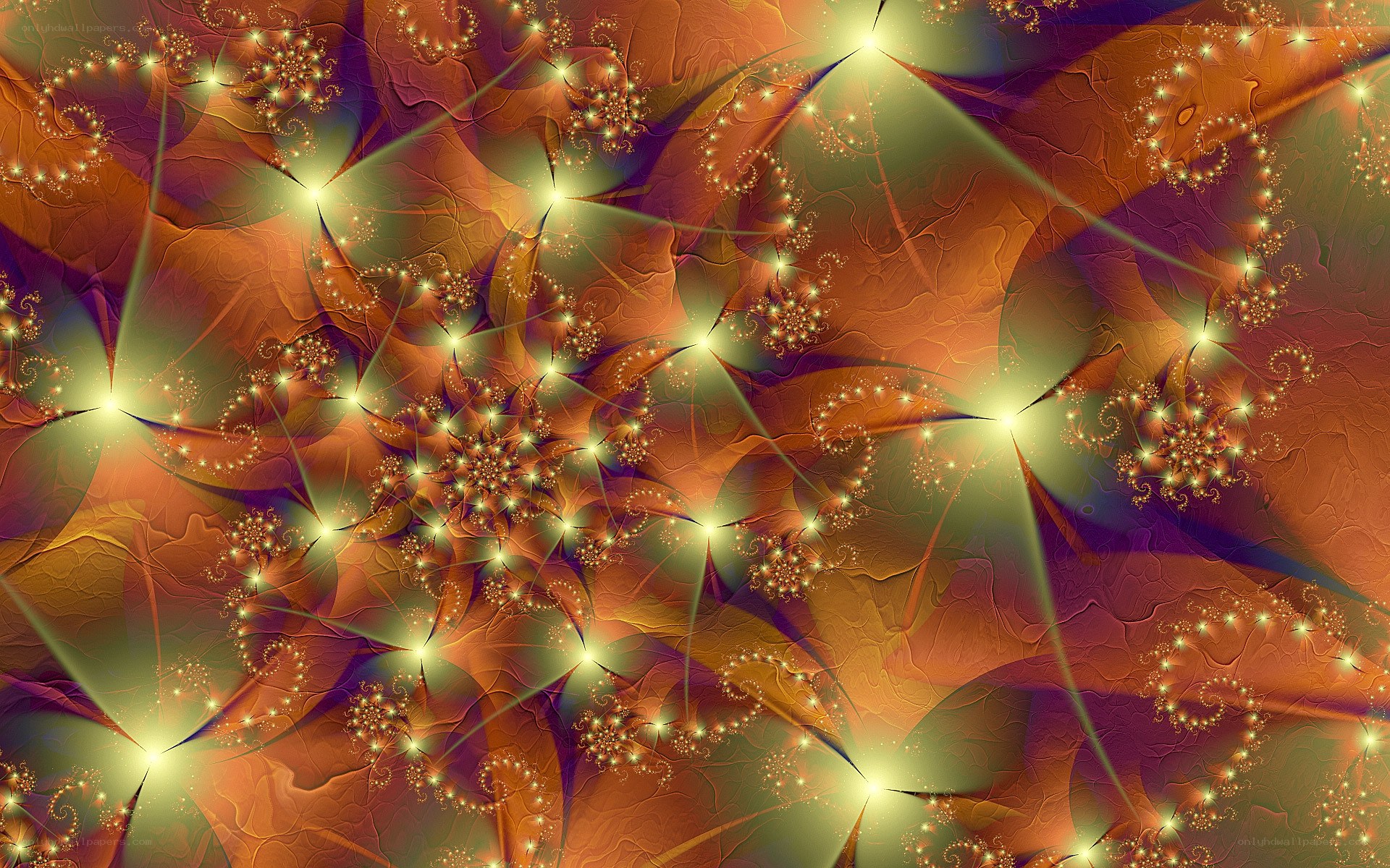 Fractal starburst pattern