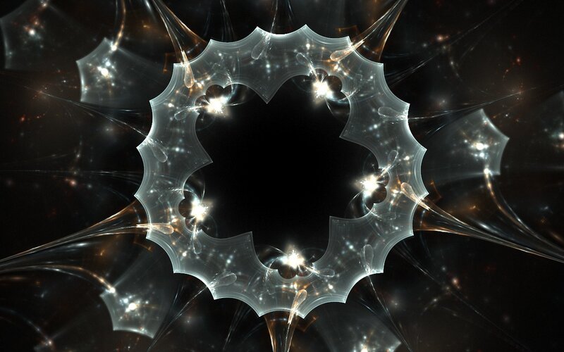 Fractal starburst pattern