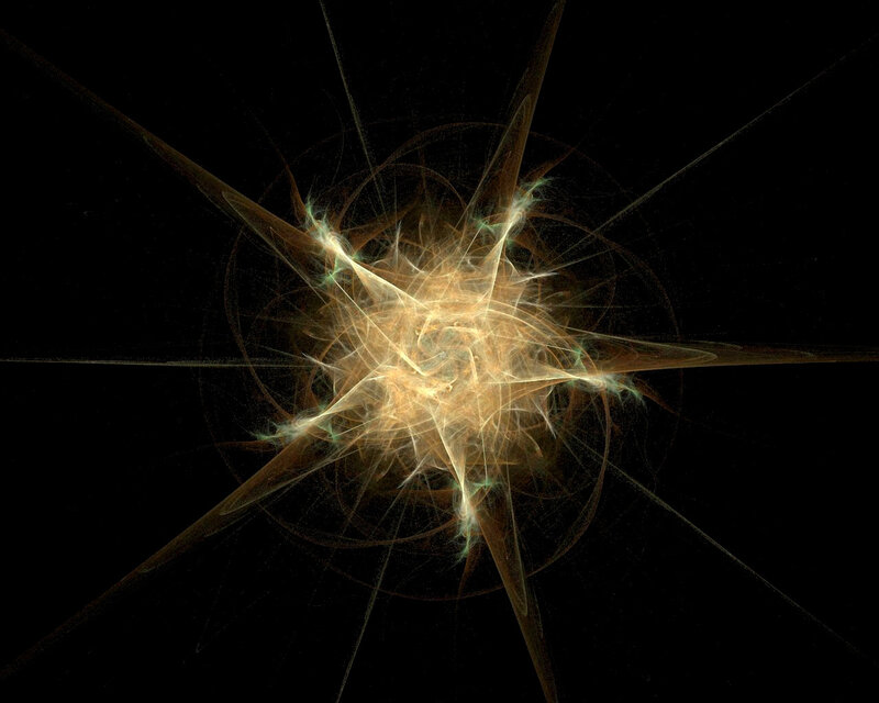 Fractal starburst pattern