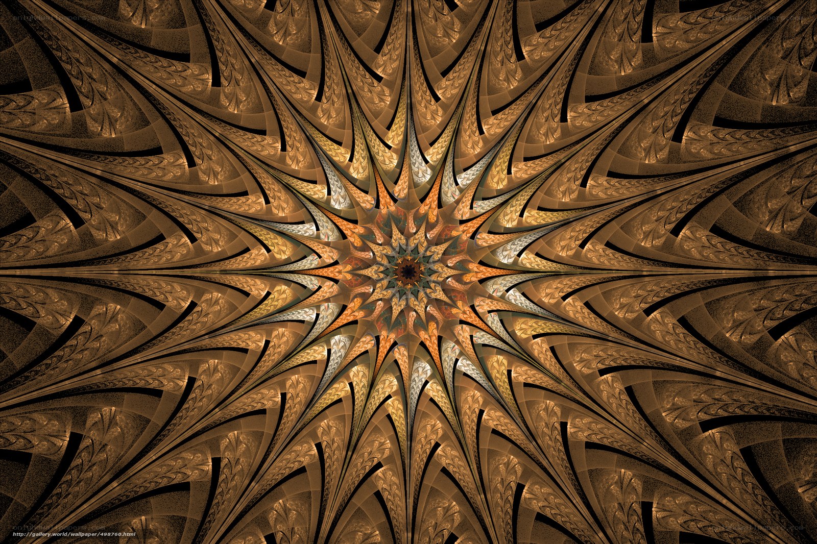 Fractal Starburst Pattern