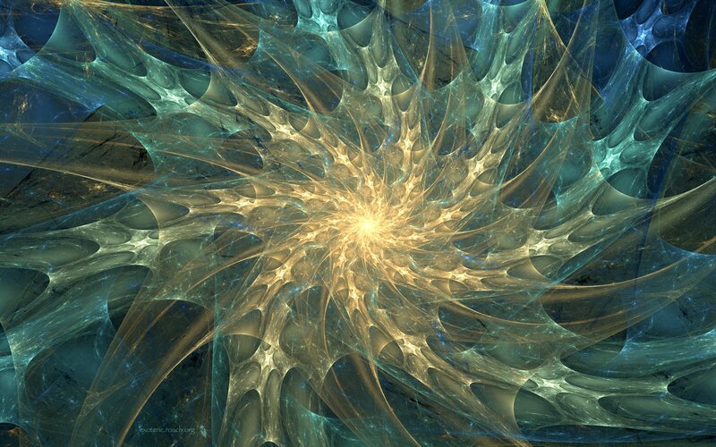 Fractal Starburst Pattern — Blue, Dramatic