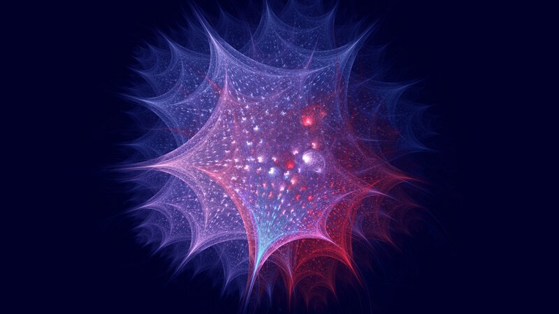 Fractal Starburst Pattern — Purple, Cosmic