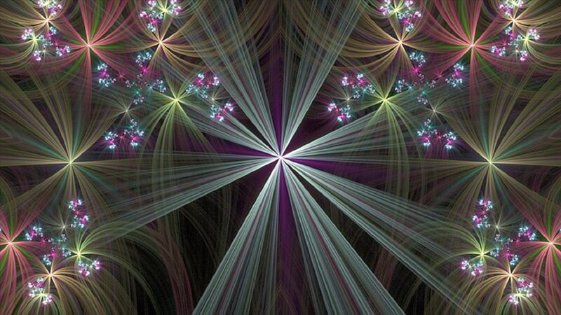 Fractal Starburst Pattern — Purple, Hypnotic, Digital Art