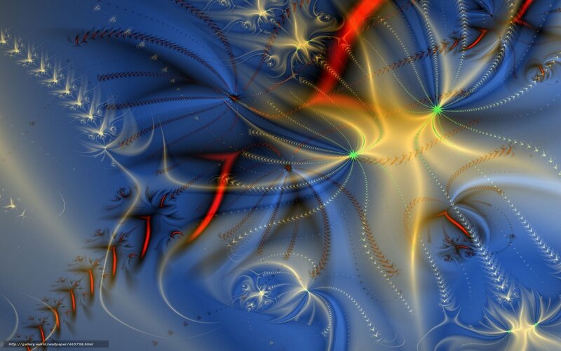 Fractal Starburst Patterns — Blue