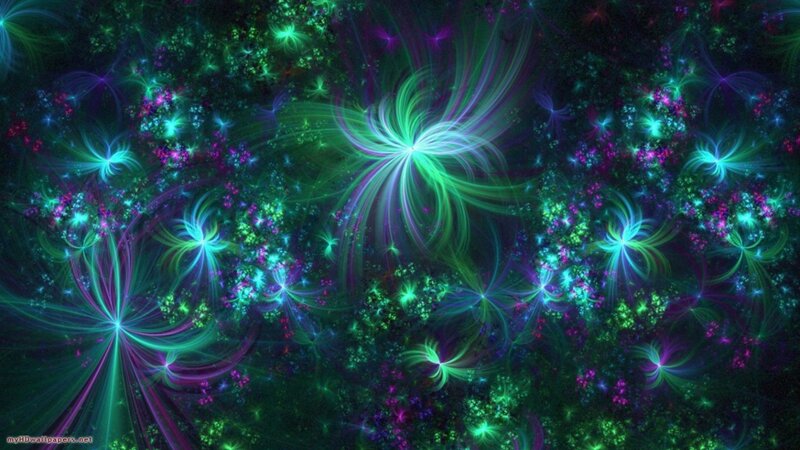 Fractal Starburst Patterns — Green