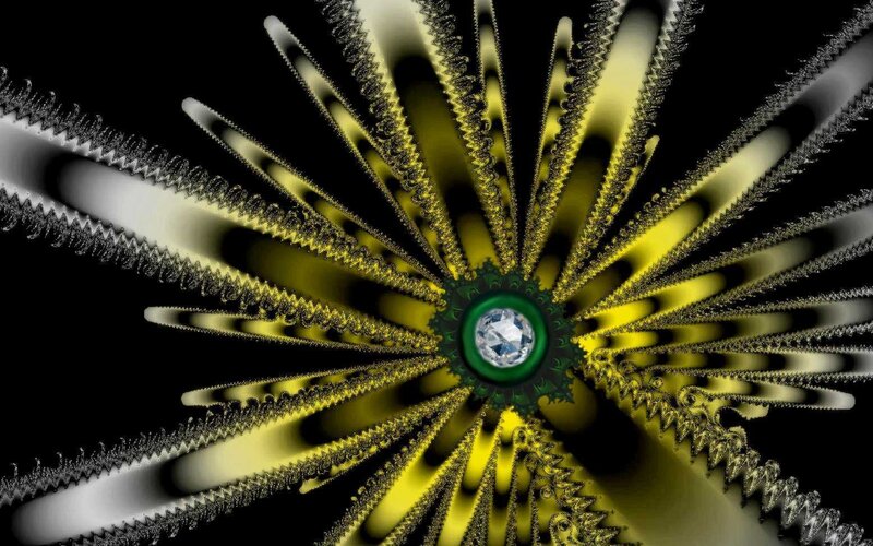 fractal starburst with gem center