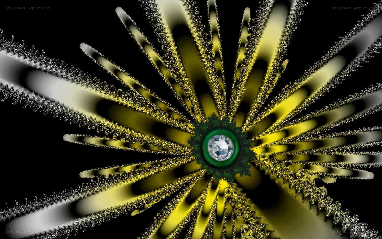 fractal starburst with gem center