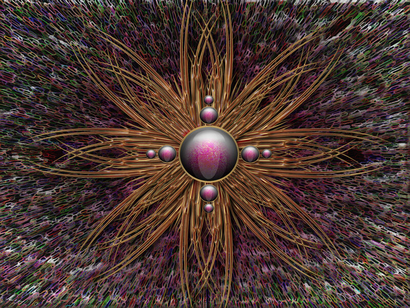 Fractal starburst with spheres