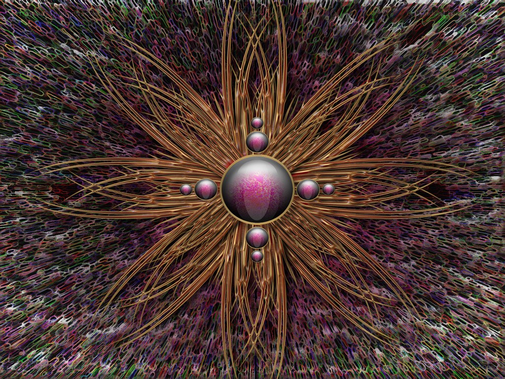 Fractal starburst with spheres