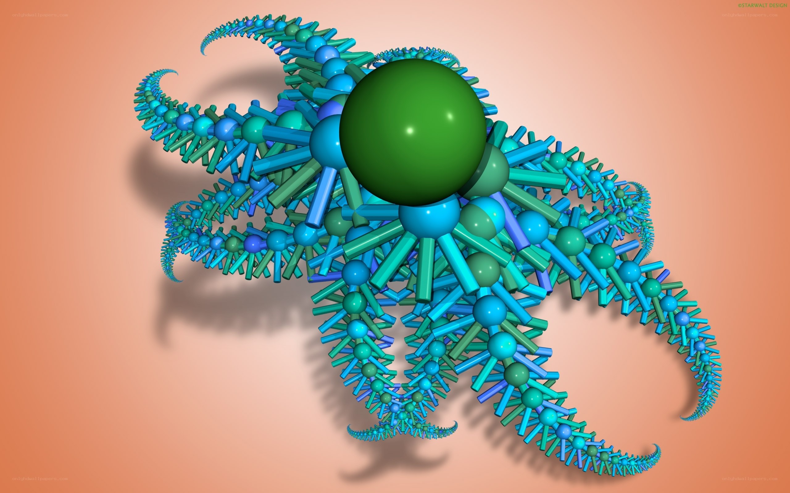 Fractal starfish structure