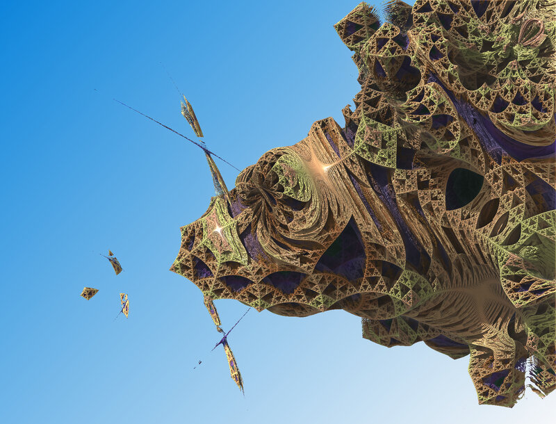 Fractal structure in blue sky