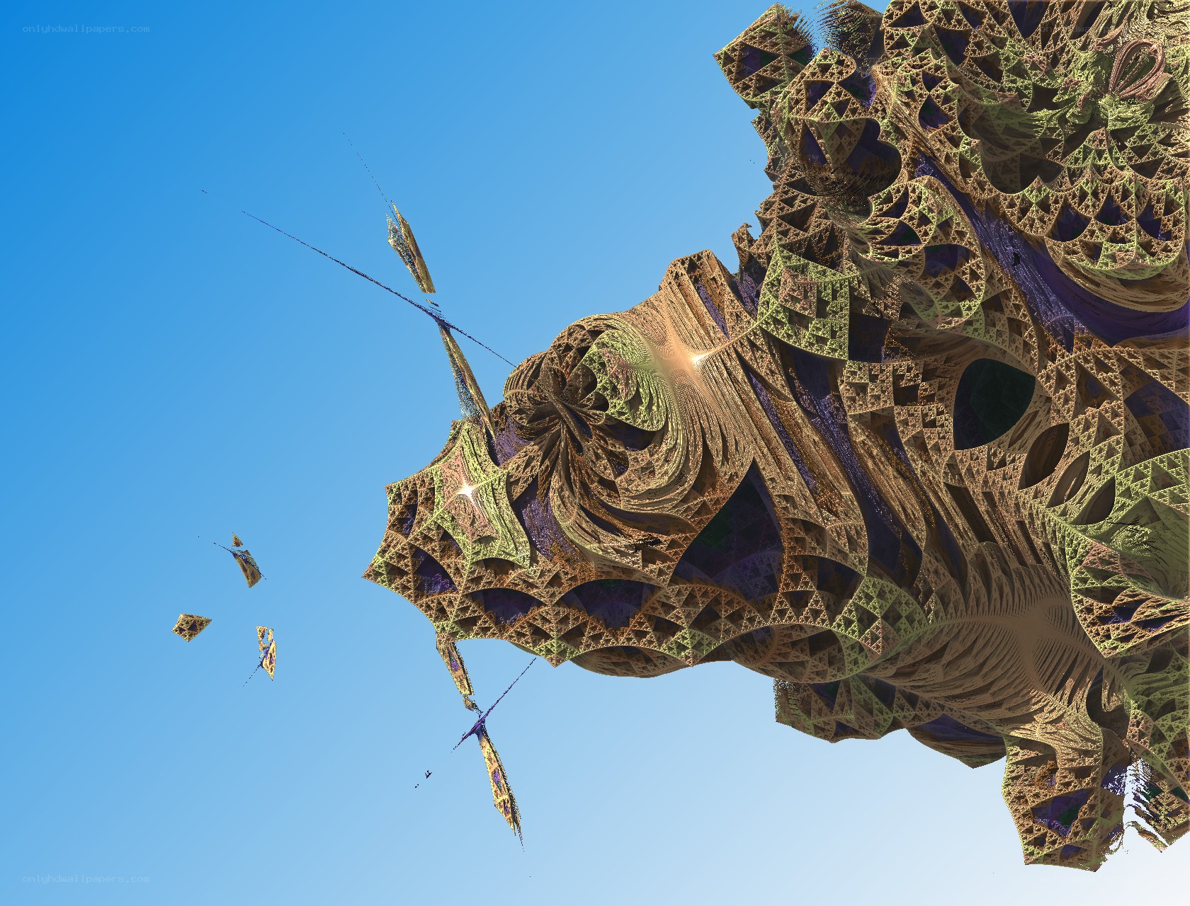 Fractal structure in blue sky