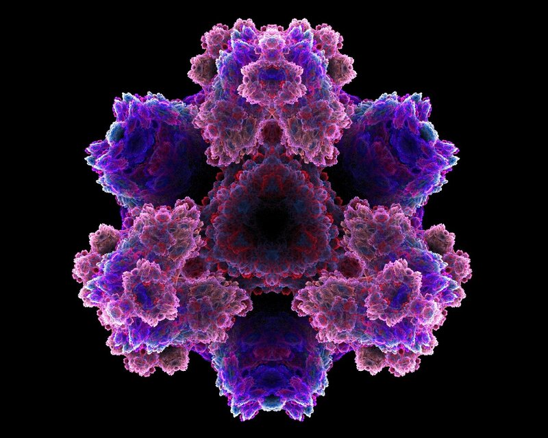 Fractal Structure — Purple