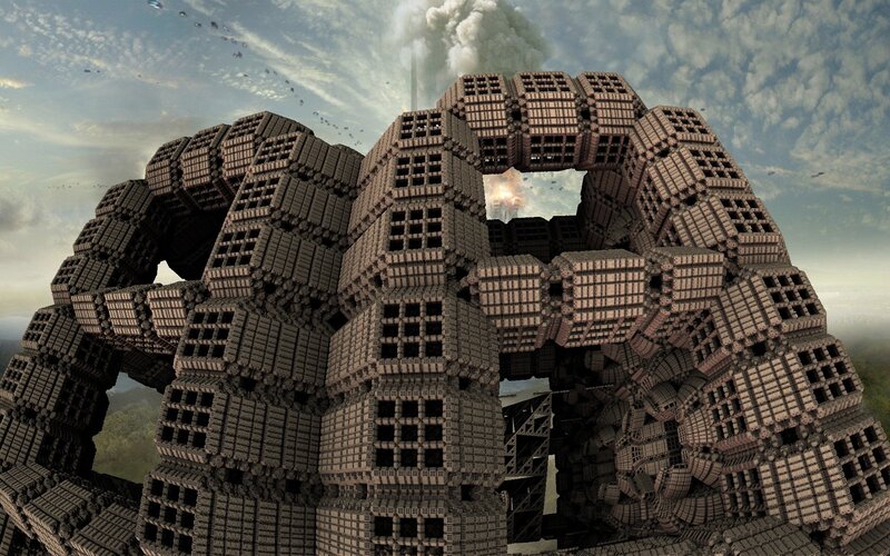 Fractal structure with explosion