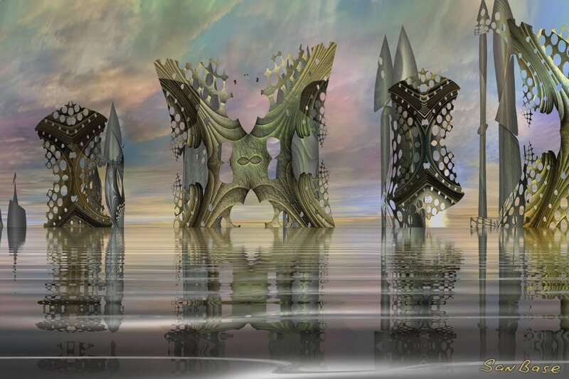 Fractal structures in water