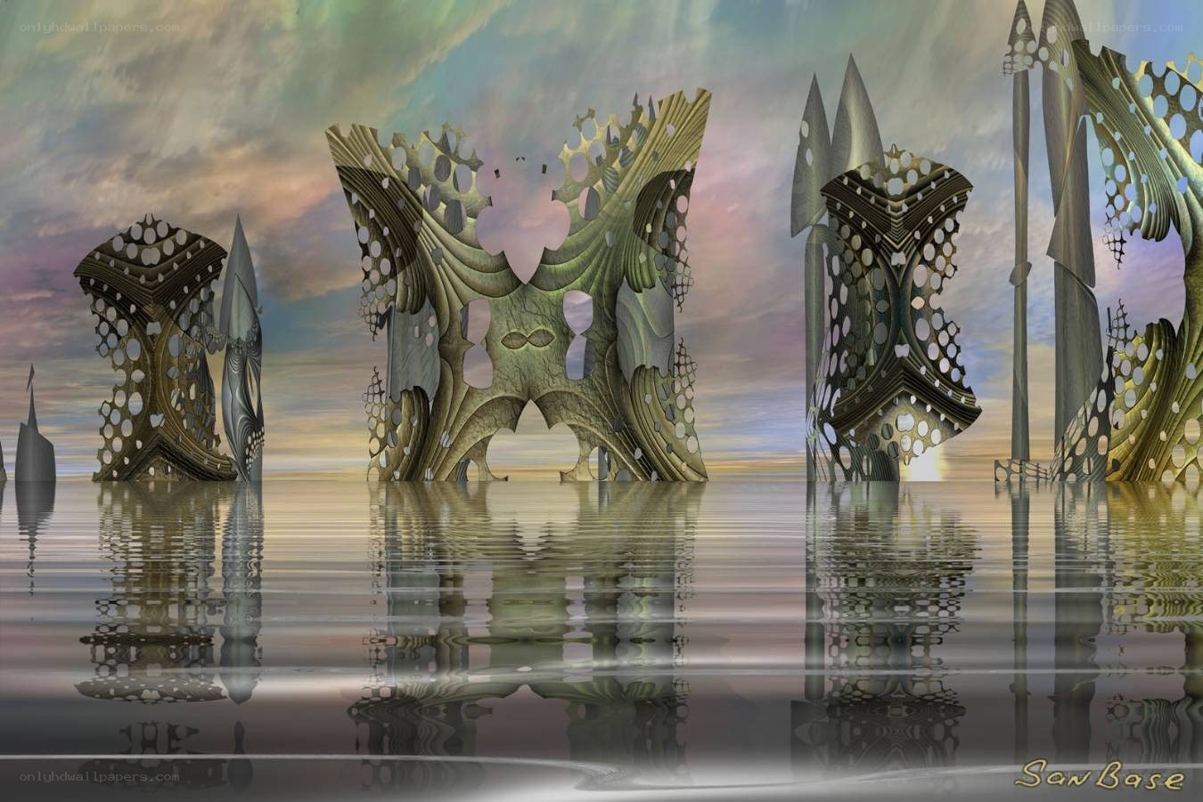 Fractal structures in water