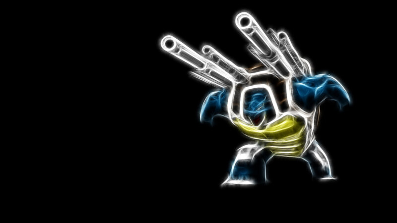 Fractal-style Blastoise — Black