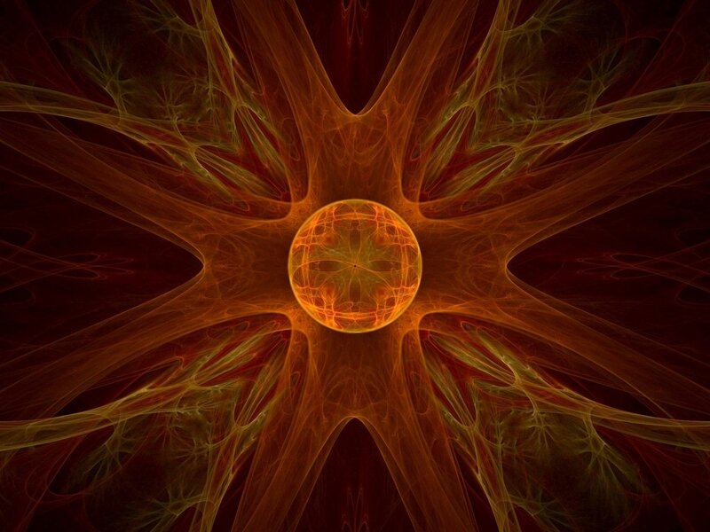 fractal sunburst pattern