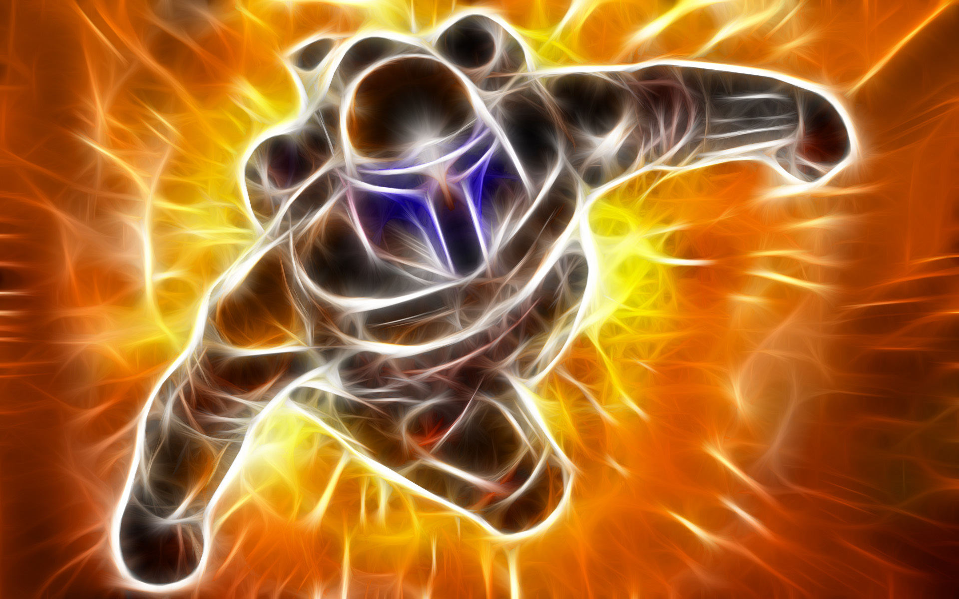 fractal superhero figure