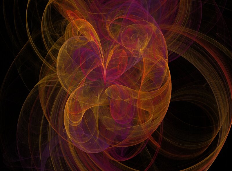 Fractal Swirl Pattern — Purple