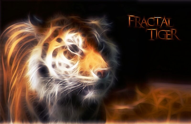 Fractal Tiger Artwork