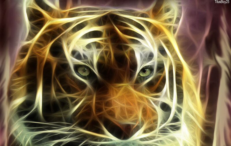 fractal tiger eyes
