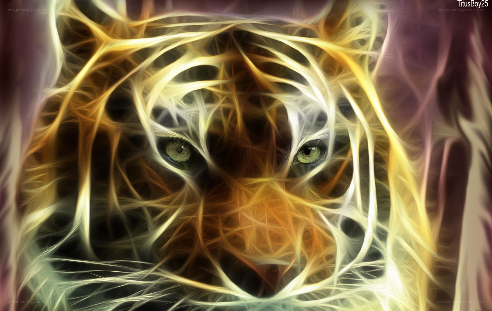 fractal tiger eyes