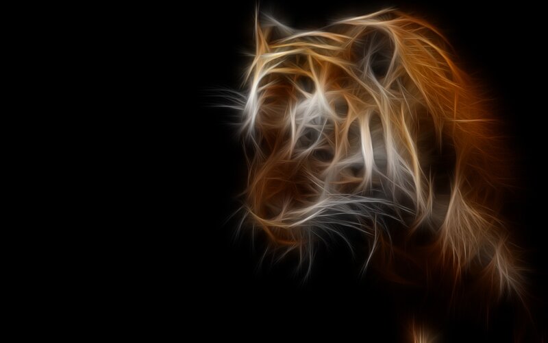 fractal tiger head