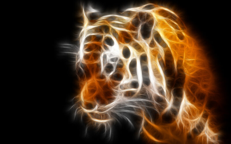 fractal tiger head