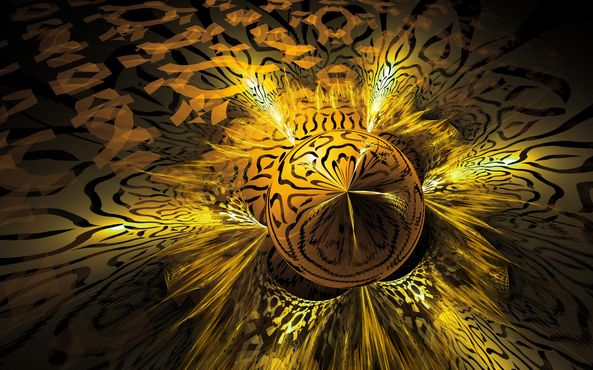 fractal tiger pattern explosion